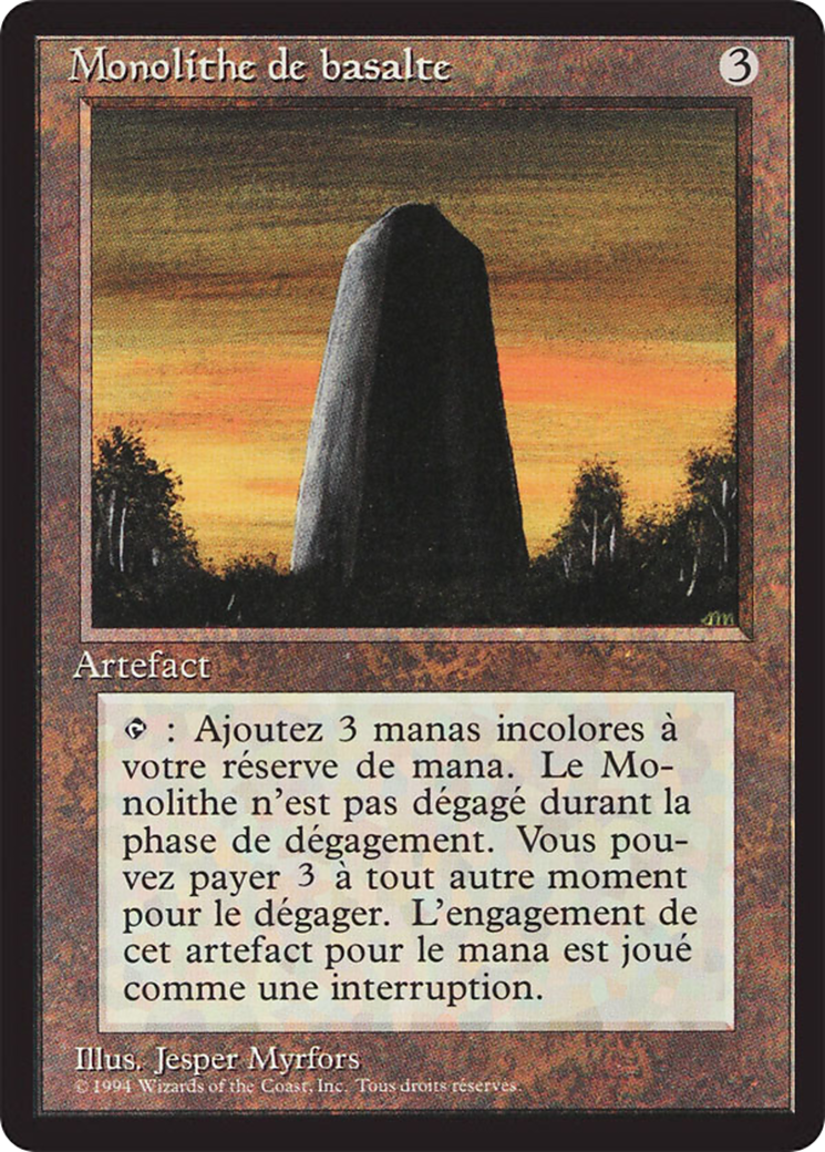 {F} Basalt Monolith [Foreign Black Border][FBB 3ED 235]