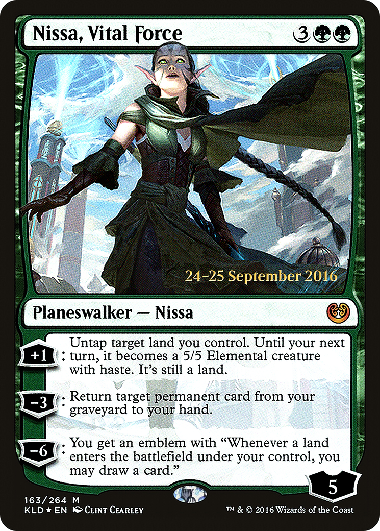 {R} Nissa, Vital Force [Kaladesh Prerelease Promos][PR KLD 163]
