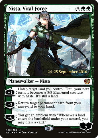 {R} Nissa, Vital Force [Kaladesh Prerelease Promos][PR KLD 163]