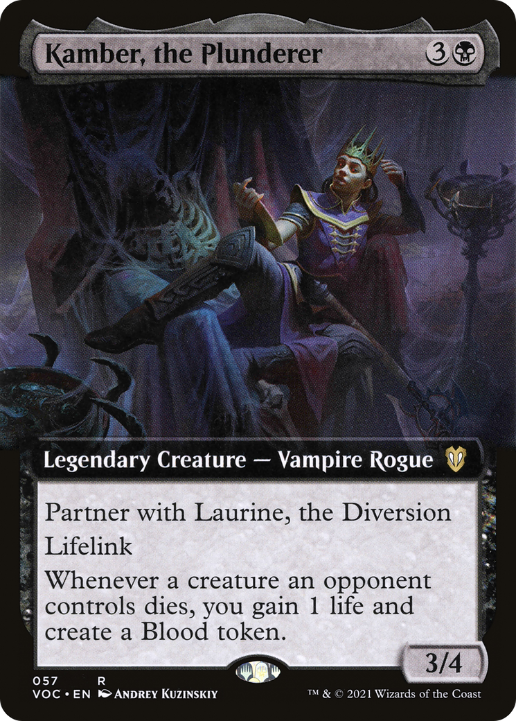 {R} Kamber, the Plunderer (Extended Art) [Innistrad: Crimson Vow Commander][VOC 057]