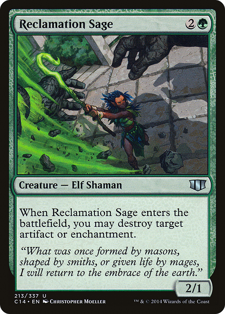 {C} Reclamation Sage [Commander 2014][C14 213]