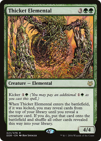 {R} Thicket Elemental [Duel Decks: Nissa vs. Ob Nixilis][DDR 021]