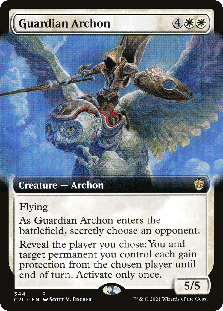 {R} Guardian Archon (Extended Art) [Commander 2021][C21 344]
