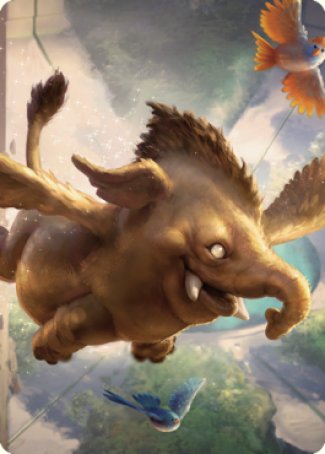 {A} Lulu, Loyal Hollyphant Art Card (18) [Commander Legends: Battle for Baldur's Gate Art Series][ACLB 018]