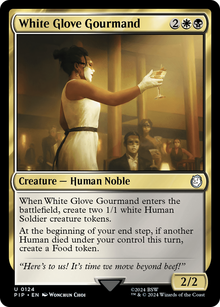 {C} White Glove Gourmand [Fallout][PIP 124]