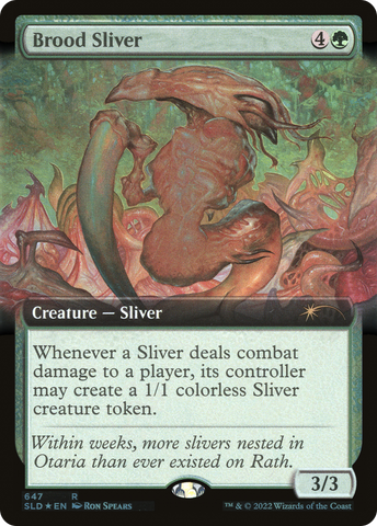 {R} Brood Sliver (Extended Art) [Secret Lair Drop Promos][SLD 647]
