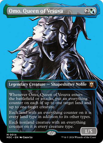 {R} Omo, Queen of Vesuva (Borderless) [Modern Horizons 3 Commander][M3C 014]