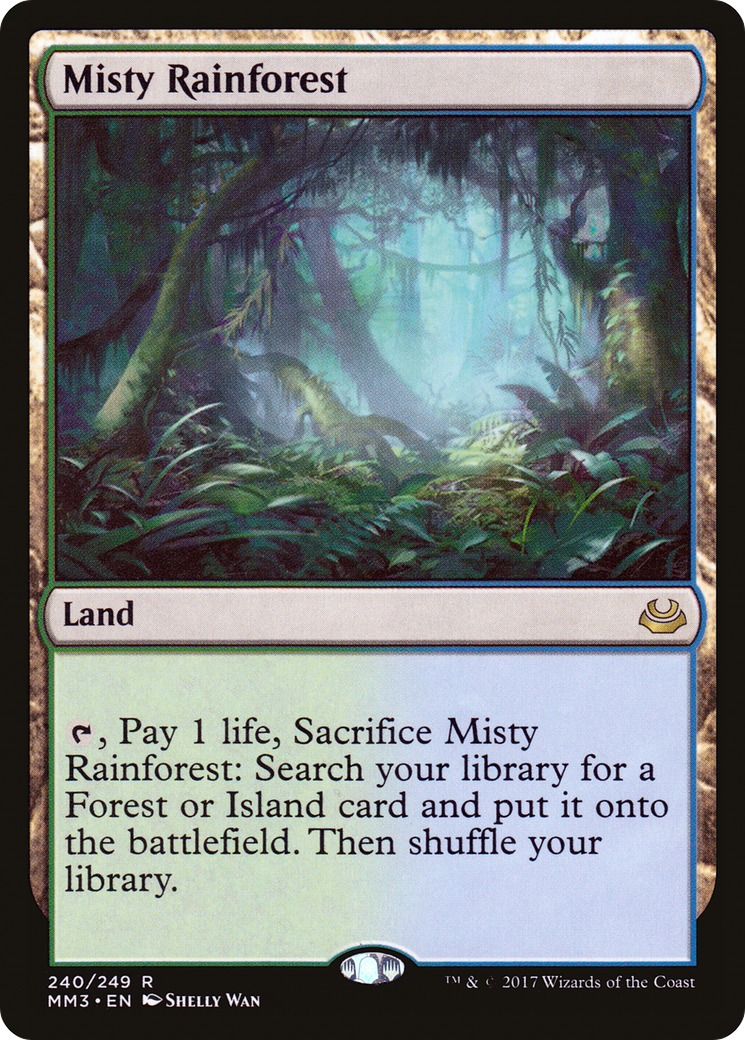 {R} Misty Rainforest [Modern Masters 2017][MM3 240]