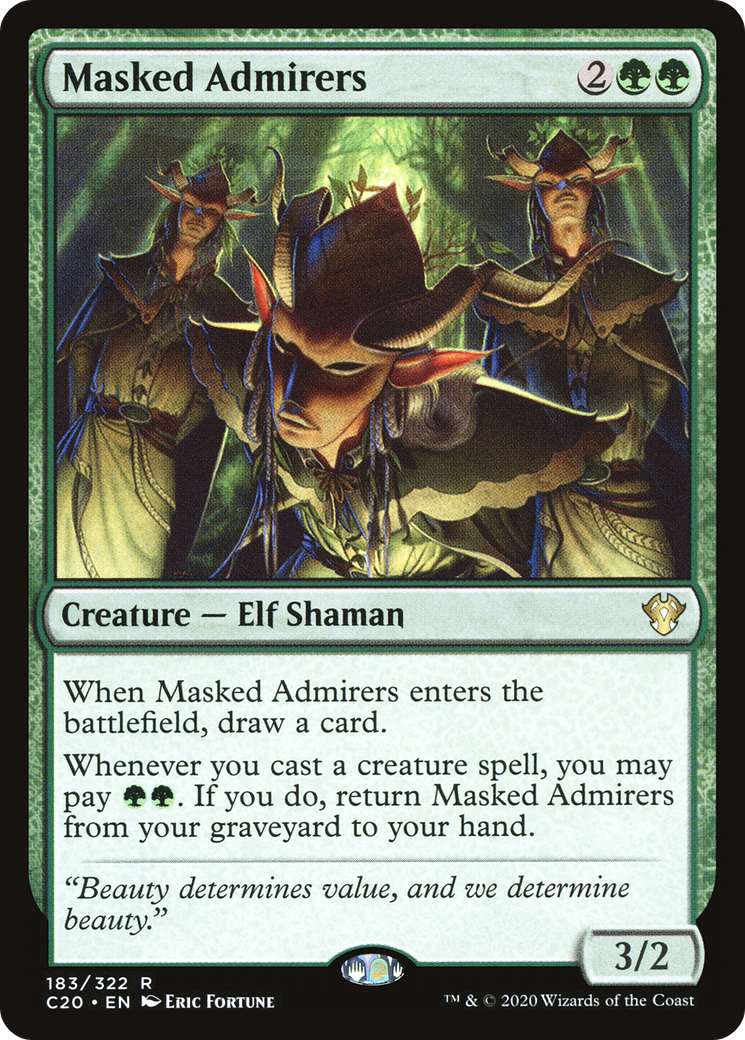 {R} Masked Admirers [Commander 2020][C20 183]