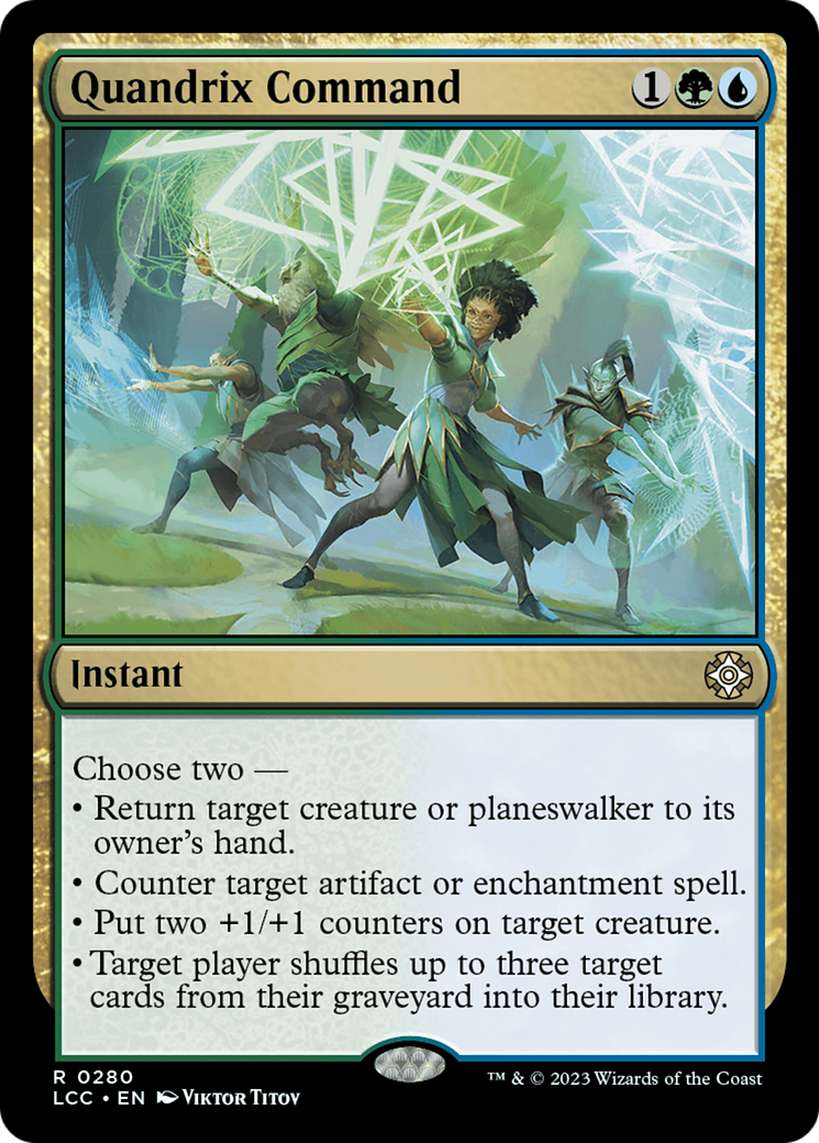 {R} Quandrix Command [The Lost Caverns of Ixalan Commander][LCC 280]