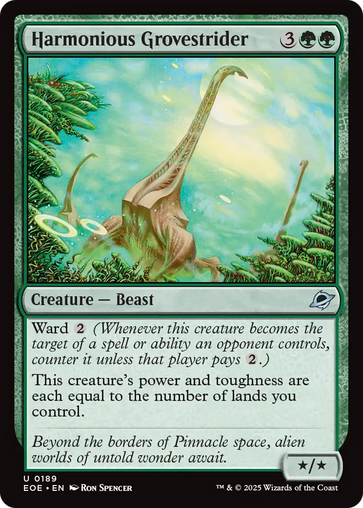 {@@ EOE C} Harmonious Grovestrider [Edge of Eternities][EOE 189]