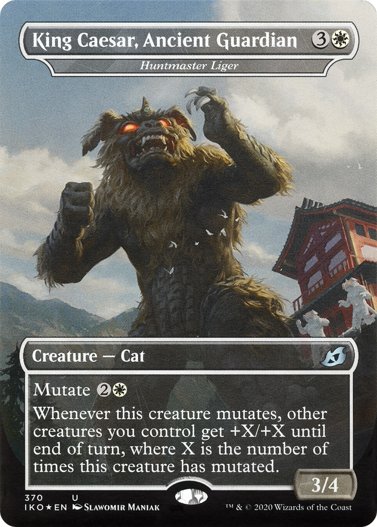 {C} Huntmaster Liger - King Caesar, Ancient Guardian (Godzilla Series) [Ikoria: Lair of Behemoths][IKO 370]