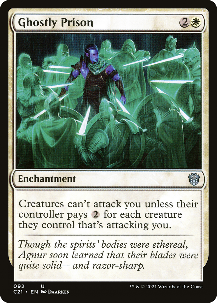 {C} Ghostly Prison [Commander 2021][C21 092]