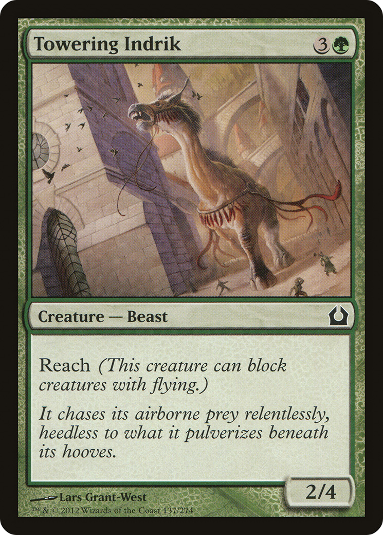 {C} Towering Indrik [Return to Ravnica][RTR 137]