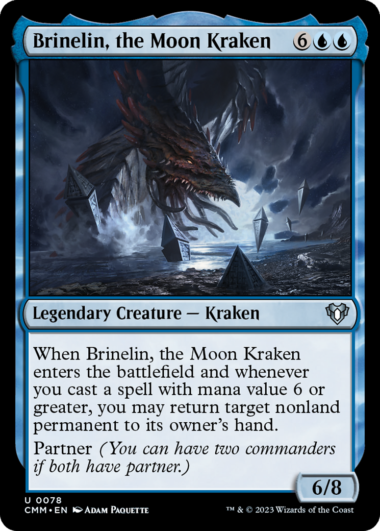 {C} Brinelin, the Moon Kraken [Commander Masters][CMM 078]