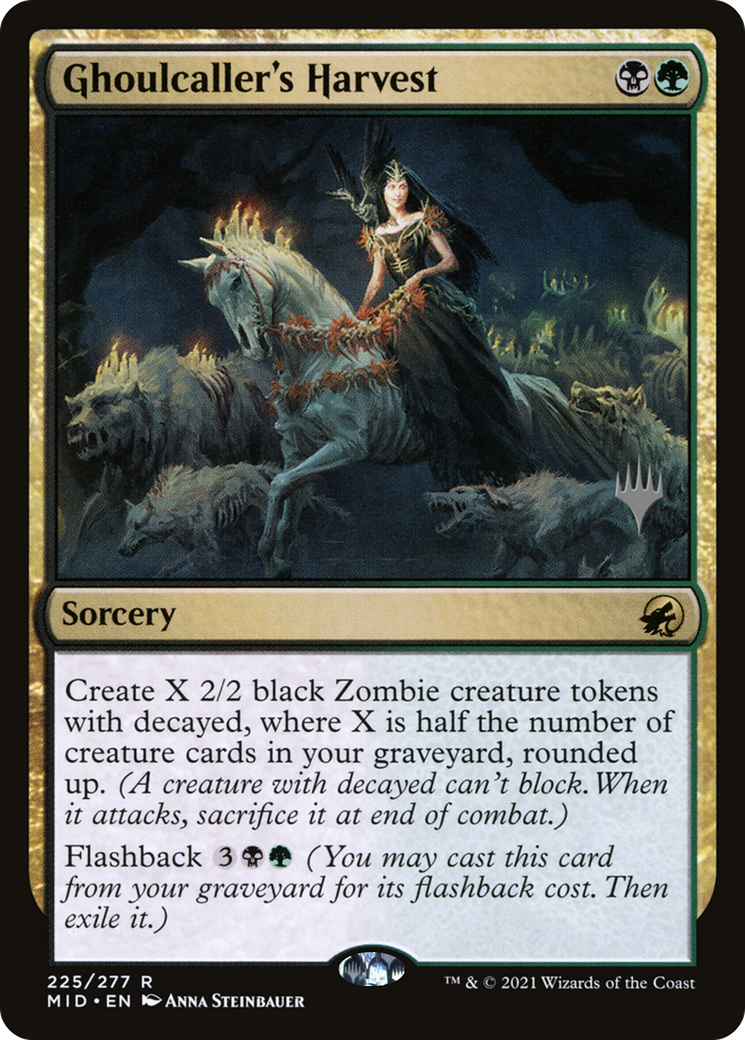 {R} Ghoulcaller's Harvest (Promo Pack) [Innistrad: Midnight Hunt Promo Pack][PP MID 225]