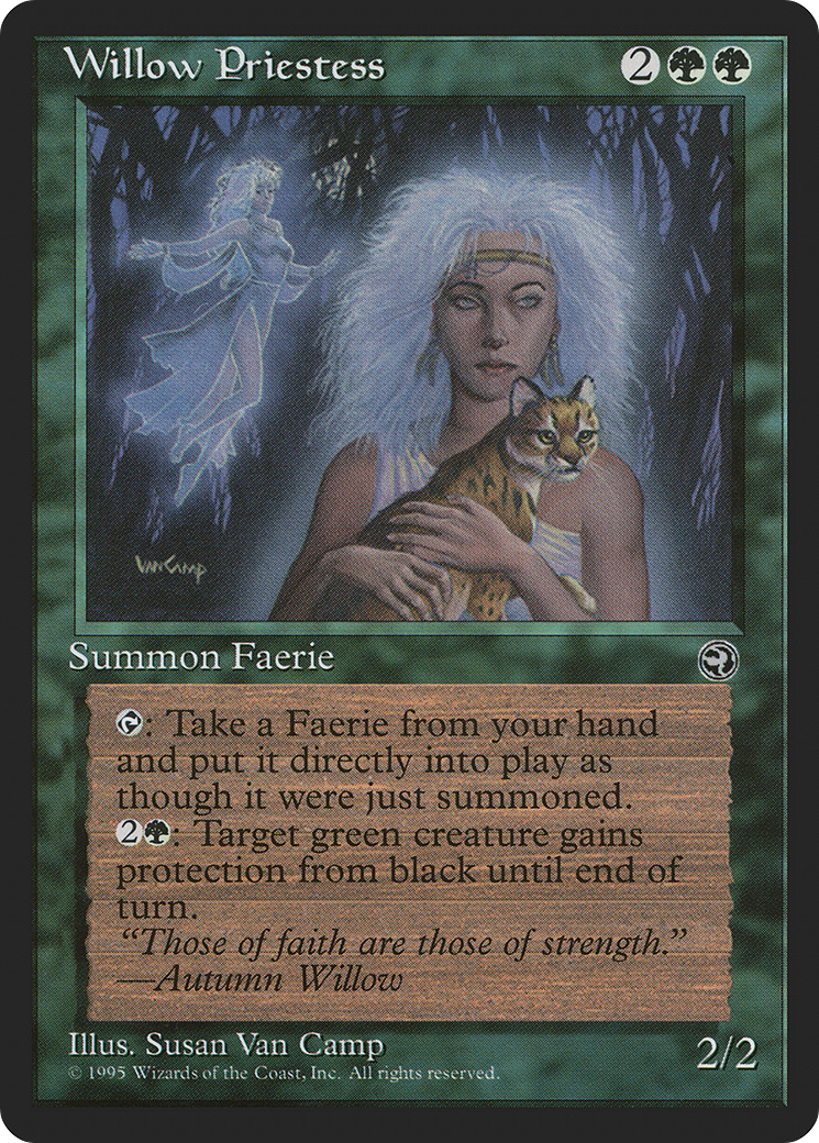 {R} Willow Priestess [Homelands][HML 100]