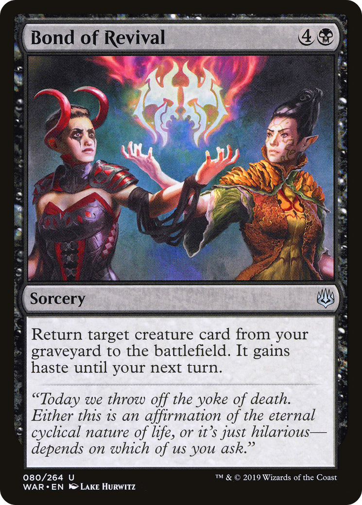 {C} Bond of Revival [War of the Spark][WAR 080]