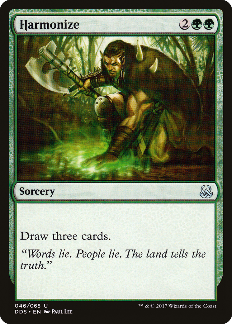 {C} Harmonize [Duel Decks: Mind vs. Might][DDS 046]