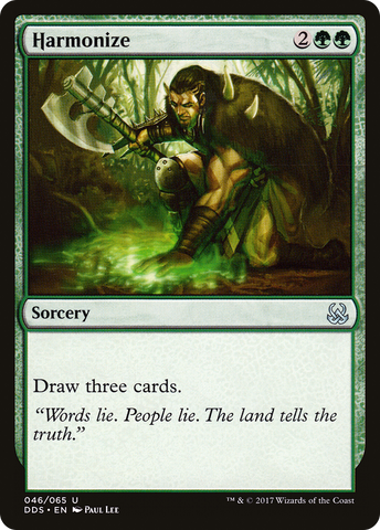 {C} Harmonize [Duel Decks: Mind vs. Might][DDS 046]