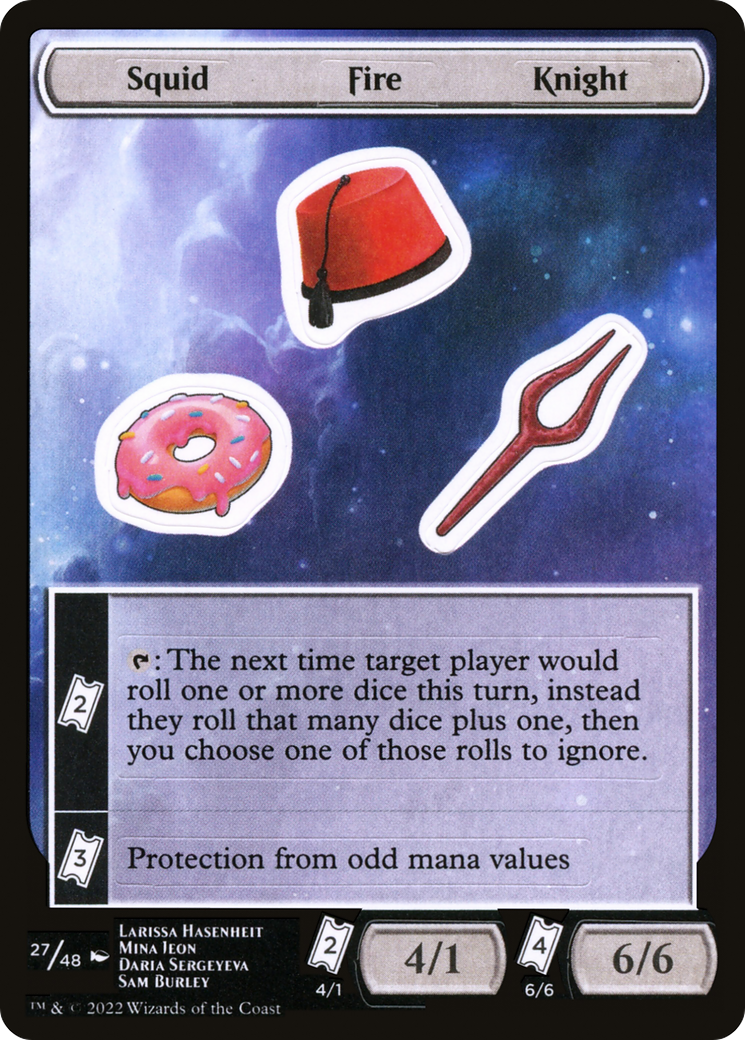 {C} Squid Fire Knight [Unfinity Stickers][SUNF 027]