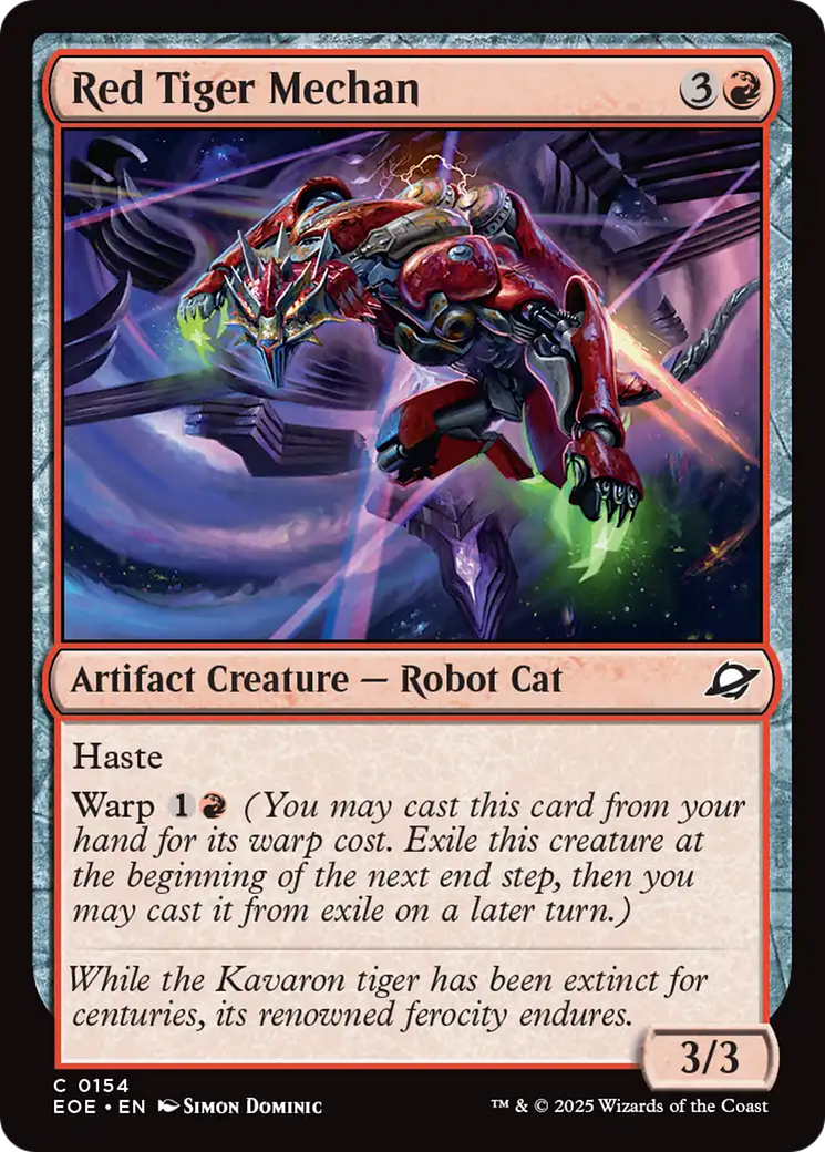 {@@ EOE C} Red Tiger Mechan [Edge of Eternities][EOE 154]