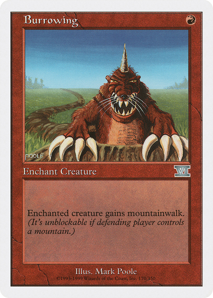 {C} Burrowing [Classic Sixth Edition][6ED 170]