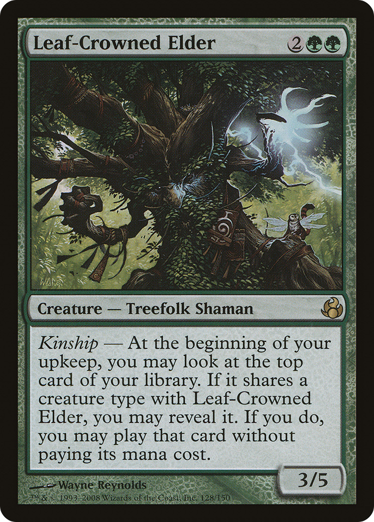 {R} Leaf-Crowned Elder [Morningtide][MOR 128]