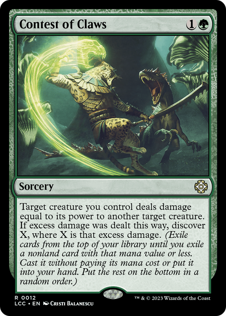 {R} Contest of Claws [The Lost Caverns of Ixalan Commander][LCC 012]