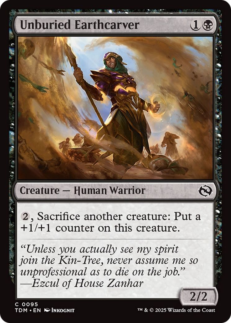 {@C} Unburied Earthcarver [Tarkir: Dragonstorm][TDM 095]