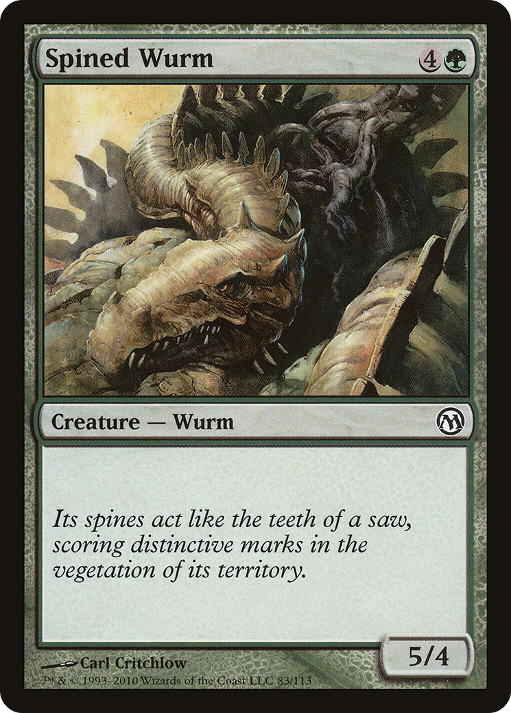{C} Spined Wurm [Duels of the Planeswalkers][DPA 083]