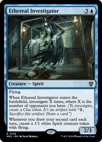 {R} Ethereal Investigator [Murders at Karlov Manor Commander][MKC 105]