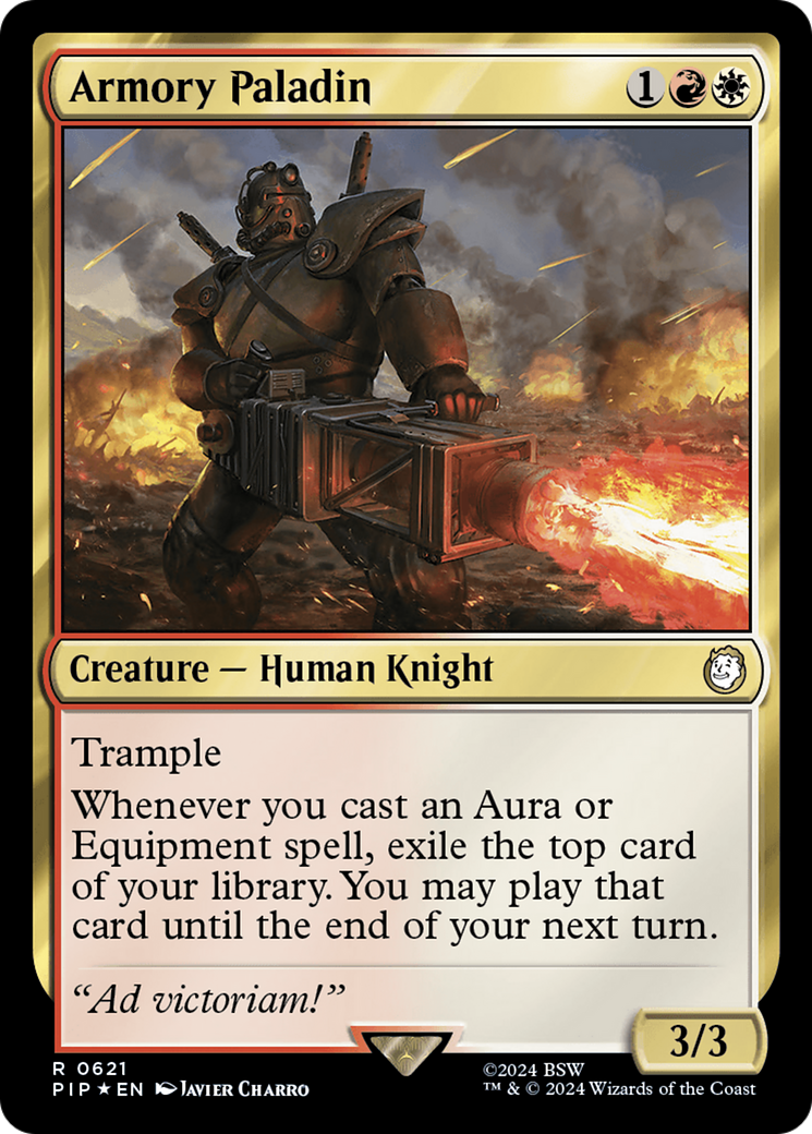 {R} Armory Paladin (Surge Foil) [Fallout][PIP 621]