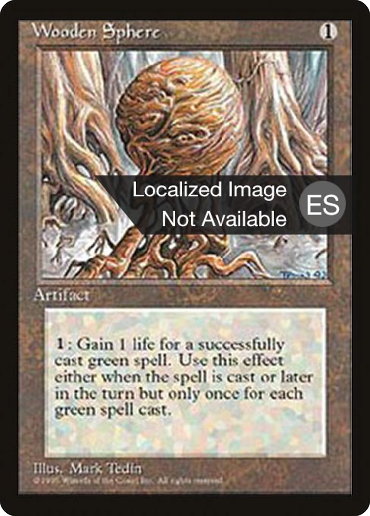 {F} Wooden Sphere [Fourth Edition (Foreign Black Border)][FBB 4ED 359]