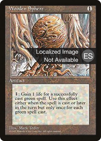 {F} Wooden Sphere [Fourth Edition (Foreign Black Border)][FBB 4ED 359]