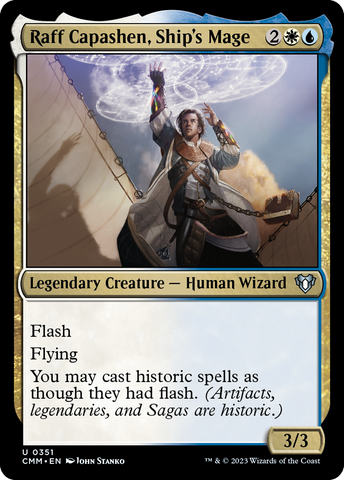 {C} Raff Capashen, Ship's Mage [Commander Masters][CMM 351]