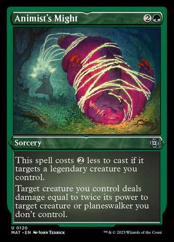 {C} Animist's Might (Foil Etched) [March of the Machine: The Aftermath][MAT 120]