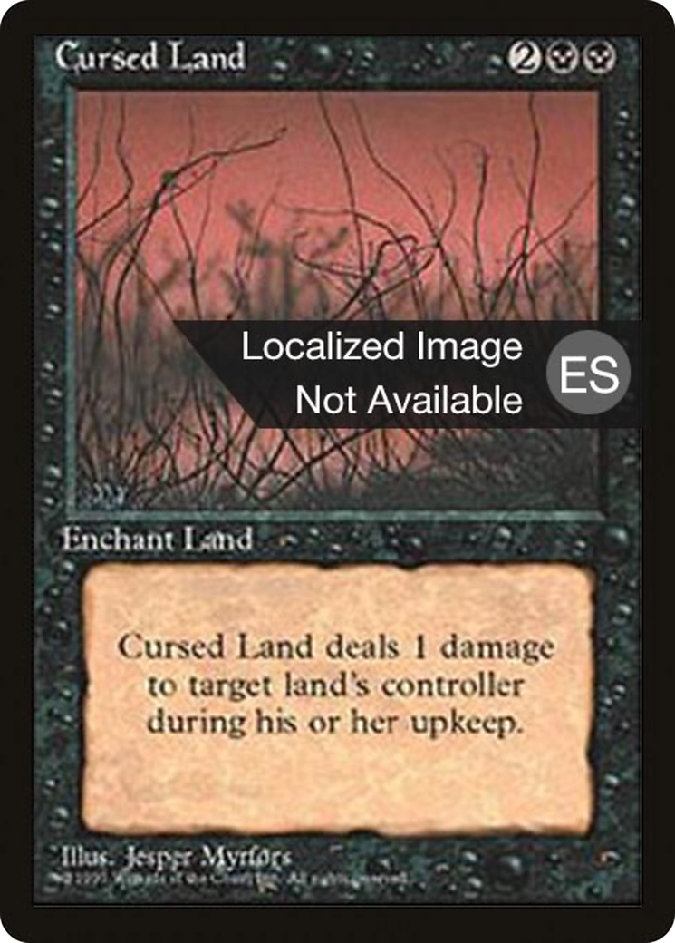 {F} Cursed Land [Fourth Edition (Foreign Black Border)][FBB 4ED 127]