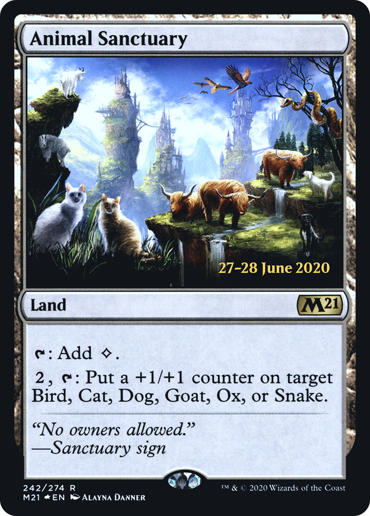 {R} Animal Sanctuary [Core Set 2021 Prerelease Promos][PR M21 242]