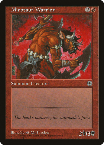 {C} Minotaur Warrior [Portal][POR 140]