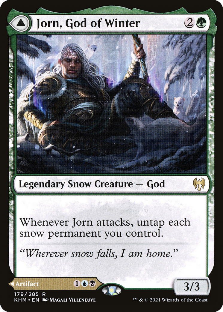 {R} Jorn, God of Winter // Kaldring, the Rimestaff [Kaldheim][KHM 179]