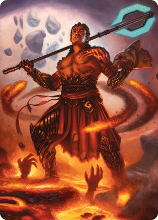 {A} Koth, Fire of Resistance Art Card [Phyrexia: All Will Be One Art Series][AONE 031]