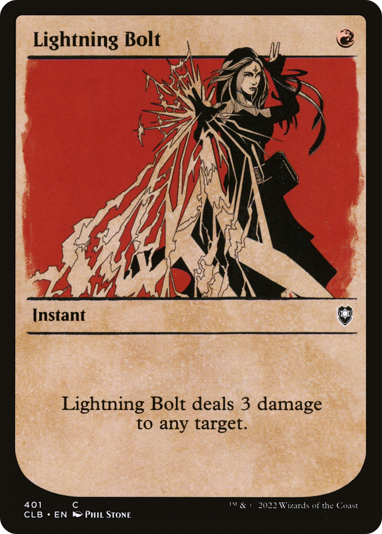 {C} Lightning Bolt (Showcase) [Commander Legends: Battle for Baldur's Gate][CLB 401]