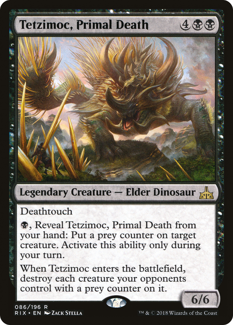 {R} Tetzimoc, Primal Death [Rivals of Ixalan][RIX 086]