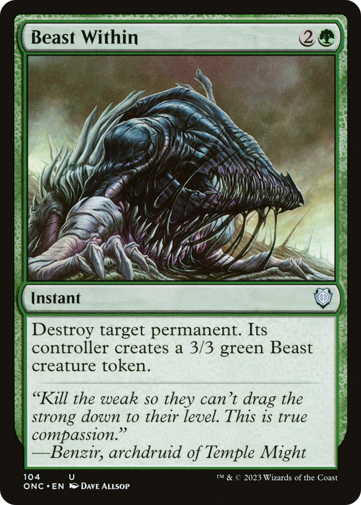 {C} Beast Within [Phyrexia: All Will Be One Commander][ONC 104]