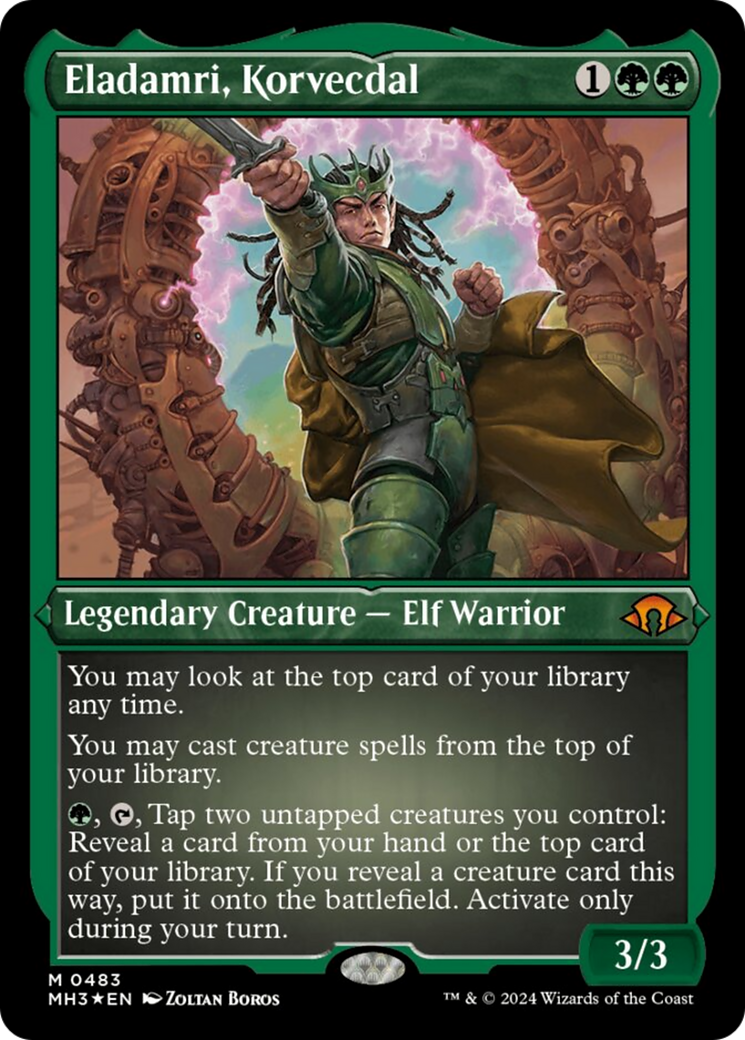 {R} Eladamri, Korvecdal (Foil Etched) [Modern Horizons 3][MH3 483]
