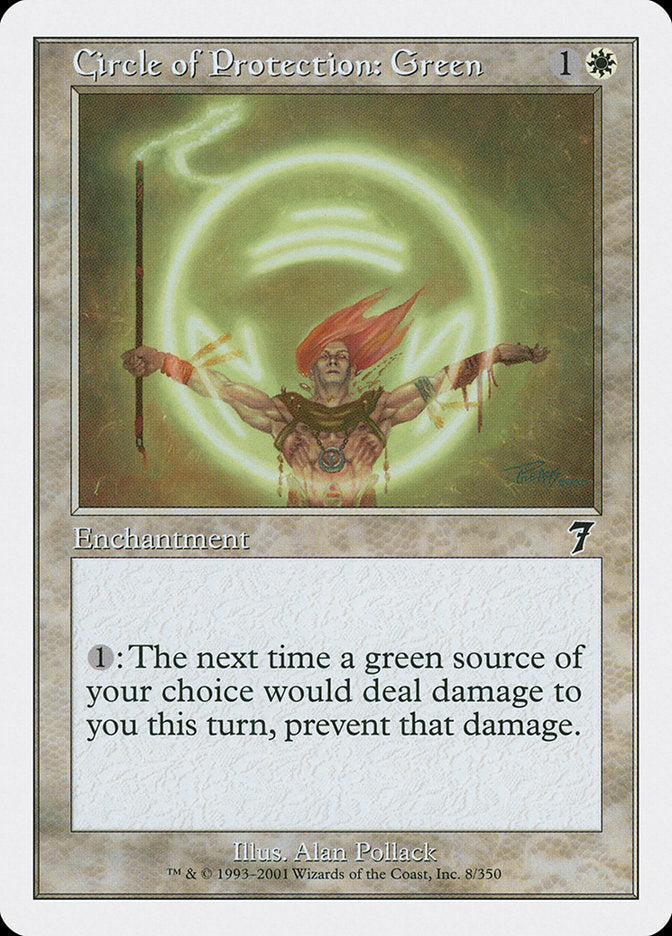 {C} Circle of Protection: Green [Seventh Edition][7ED 008]