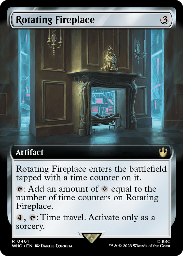 {R} Rotating Fireplace (Extended Art) [Doctor Who][WHO 461]