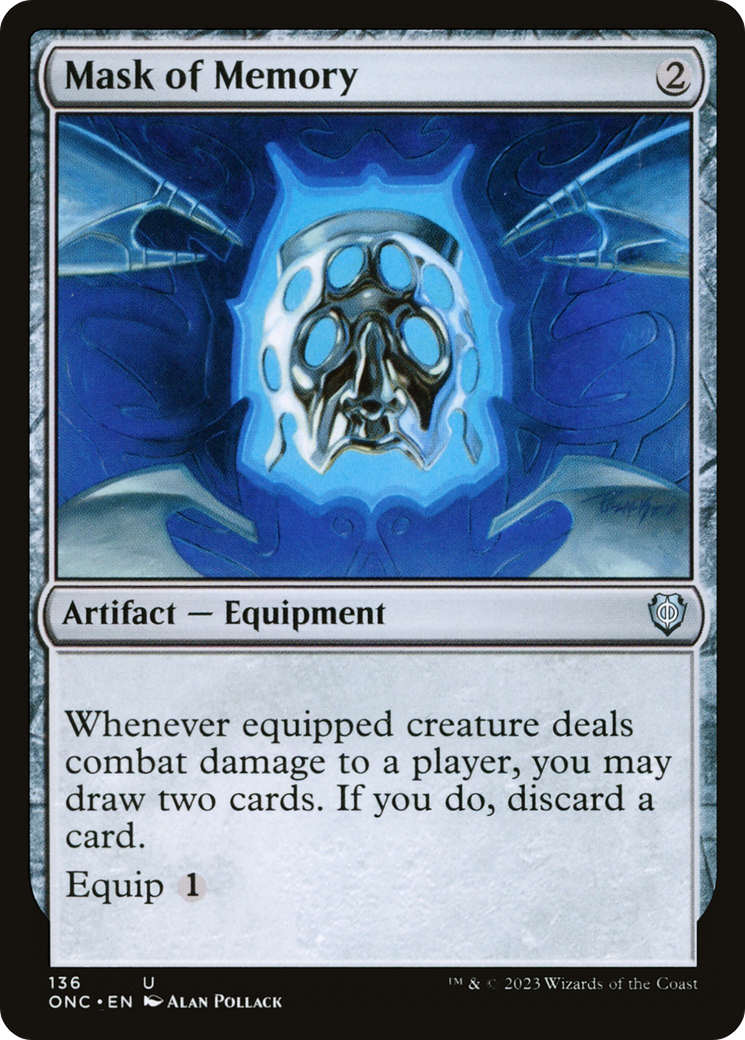 {C} Mask of Memory [Phyrexia: All Will Be One Commander][ONC 136]