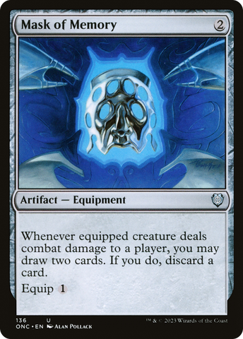 {C} Mask of Memory [Phyrexia: All Will Be One Commander][ONC 136]